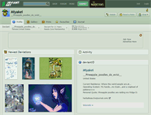 Tablet Screenshot of miyakei.deviantart.com