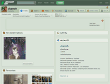 Tablet Screenshot of chameh.deviantart.com