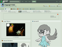 Tablet Screenshot of dragongirl19282.deviantart.com