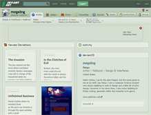 Tablet Screenshot of megaling.deviantart.com