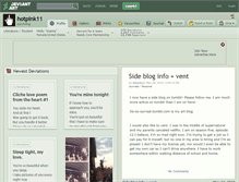 Tablet Screenshot of hotpink11.deviantart.com