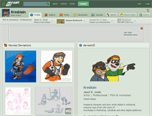 Tablet Screenshot of kresblain.deviantart.com