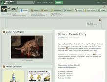 Tablet Screenshot of kirbygod.deviantart.com