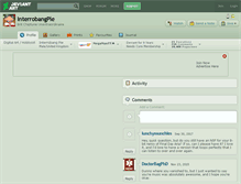 Tablet Screenshot of interrobangpie.deviantart.com