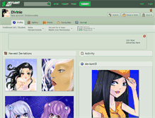 Tablet Screenshot of divinie.deviantart.com