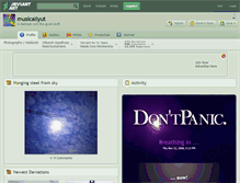 Tablet Screenshot of musicallyut.deviantart.com