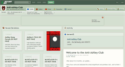 Desktop Screenshot of anti-ashley-club.deviantart.com