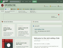 Tablet Screenshot of anti-ashley-club.deviantart.com