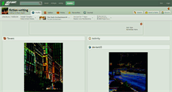 Desktop Screenshot of fiction-writing.deviantart.com