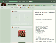 Tablet Screenshot of klaus-x-elena.deviantart.com