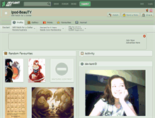 Tablet Screenshot of ipod-beauty.deviantart.com