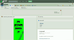 Desktop Screenshot of dishate.deviantart.com