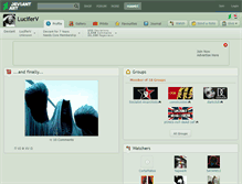 Tablet Screenshot of luciferv.deviantart.com