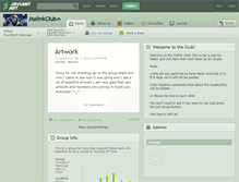 Tablet Screenshot of malinkclub.deviantart.com