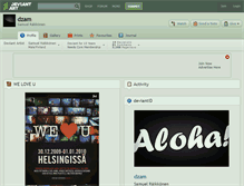 Tablet Screenshot of dzam.deviantart.com