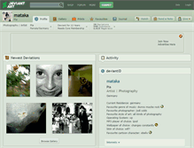 Tablet Screenshot of mataka.deviantart.com