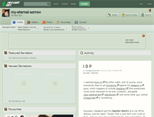 Tablet Screenshot of my-eternal-sorrow.deviantart.com
