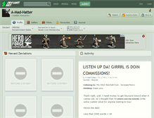 Tablet Screenshot of a-mad-hatter.deviantart.com