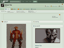 Tablet Screenshot of nelson-tux.deviantart.com