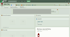 Desktop Screenshot of letter-tplz.deviantart.com