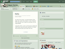 Tablet Screenshot of nabari-world.deviantart.com