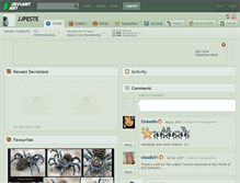 Tablet Screenshot of jjpeste.deviantart.com