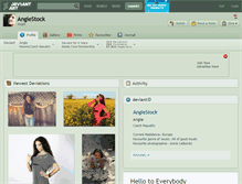 Tablet Screenshot of angiestock.deviantart.com