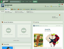 Tablet Screenshot of benderman.deviantart.com