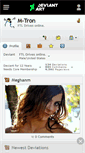 Mobile Screenshot of m-tron.deviantart.com