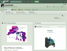 Tablet Screenshot of mauigirl808.deviantart.com