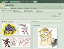 Tablet Screenshot of masterofskulls.deviantart.com