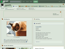 Tablet Screenshot of laura393.deviantart.com