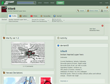 Tablet Screenshot of killerb.deviantart.com