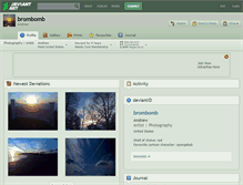 Tablet Screenshot of brombomb.deviantart.com