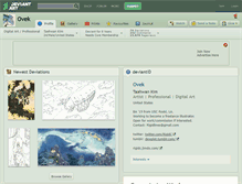 Tablet Screenshot of ovek.deviantart.com