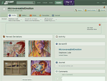 Tablet Screenshot of microwaveableemotion.deviantart.com