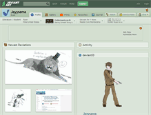 Tablet Screenshot of jayysama.deviantart.com