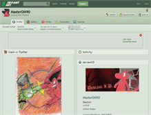 Tablet Screenshot of masterdm90.deviantart.com