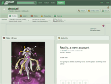 Tablet Screenshot of devastati.deviantart.com