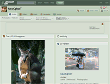 Tablet Screenshot of havocghost.deviantart.com