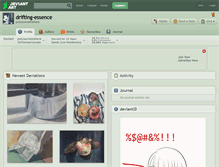 Tablet Screenshot of drifting-essence.deviantart.com