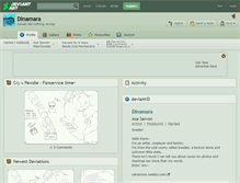 Tablet Screenshot of dinamara.deviantart.com