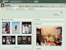 Tablet Screenshot of crssafox.deviantart.com