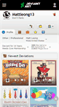 Mobile Screenshot of mattleong13.deviantart.com