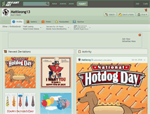 Tablet Screenshot of mattleong13.deviantart.com
