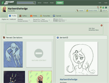 Tablet Screenshot of marleenthehedge.deviantart.com