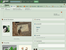 Tablet Screenshot of elphel.deviantart.com