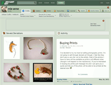 Tablet Screenshot of mle-anne.deviantart.com