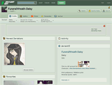 Tablet Screenshot of funeralwreath-daisy.deviantart.com