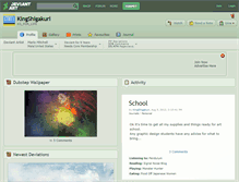 Tablet Screenshot of kingshigakuri.deviantart.com